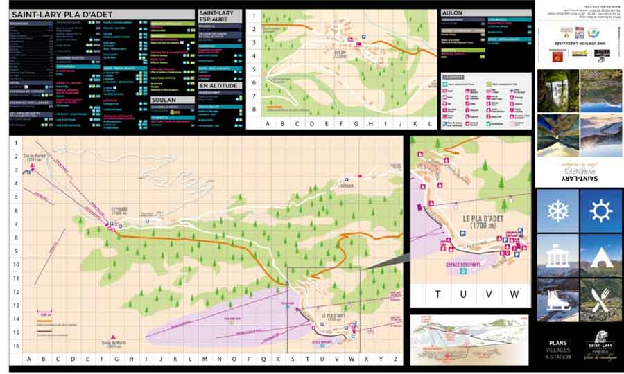 Plan du village Saint Lary